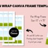 printable pen wrap canva frame template