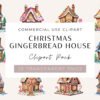 christmas gingerbread house clipart