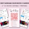 instagram business card template