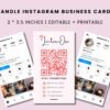 instagram business card for candle